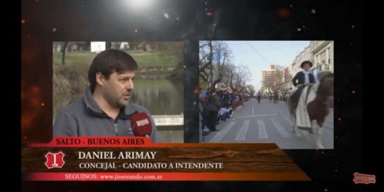 Arimay utilizó los festejos patrios del 9 de julio para hacer campaña en un programa de TV nacional