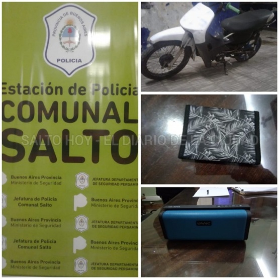 Demoraron a dos menores motochorros por robarle la mochila a otro menor