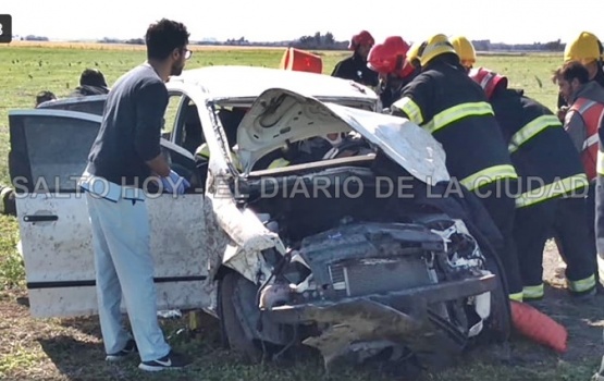 Despiste y vuelco en la ruta 31: cuatro personas derivadas al Hospital 