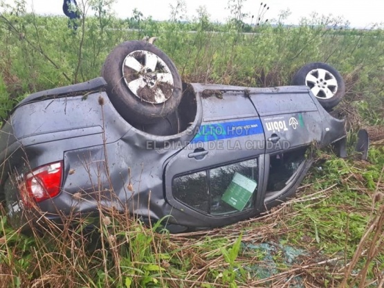 Un hombre resultó herido tras volcar en la ruta 191