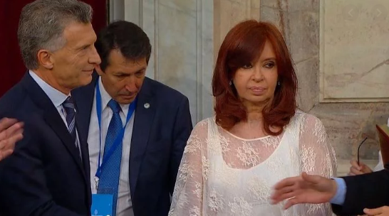 Cristina Kirchner saludó de 