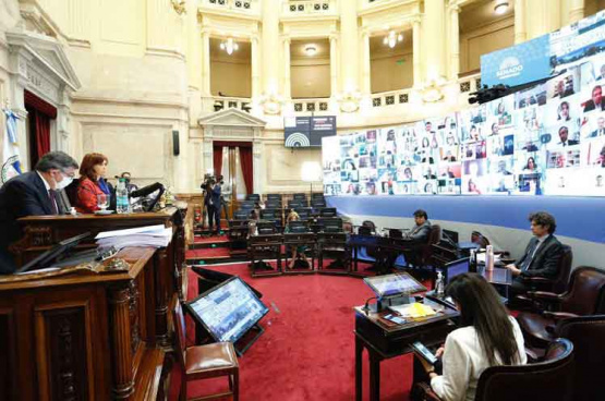 El Senado debate proyectos de teletrabajo y reestructuración de la deuda