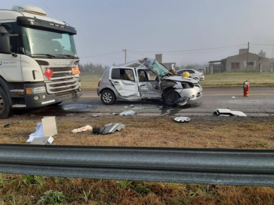 Fatal accidente en la ruta 188: murió una mujer 