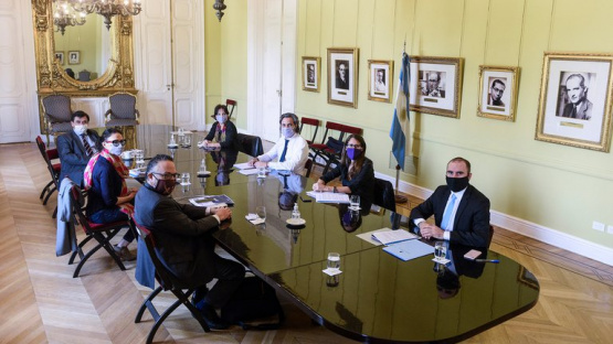 Alberto Fernández se reunió en Casa Rosada con la mesa chica del gabinete económico