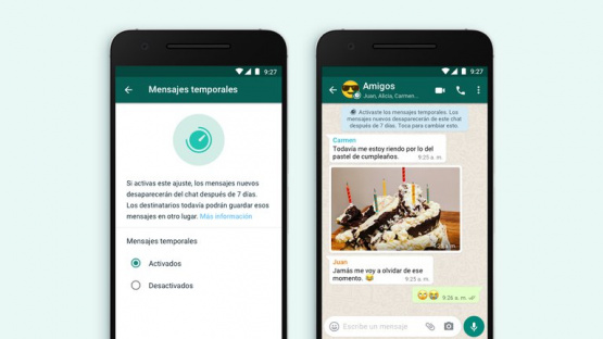 Ya están disponibles los mensajes temporales de WhatsApp: cómo activarlos