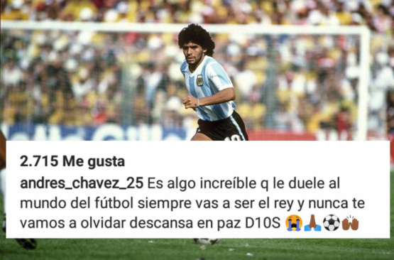 Andrés Chávez despidió a Maradona: 