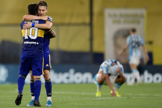 Boca le ganó con justicia 2-0 a Racing y avanzó a las semifinales de la Copa Libertadores