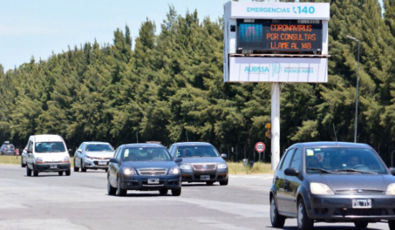 Fin de año: más de 2.200 vehículos por hora viajan a la Costa Atlántica