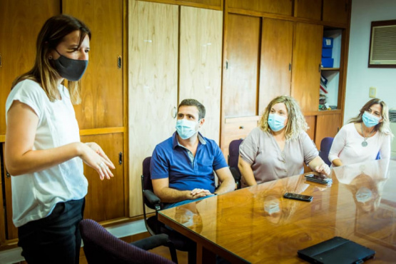 Autoridades del gobierno local se reunieron con instituciones de Inés Indart