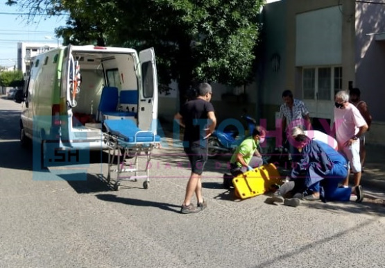 Un motociclista trasladado al Hospital tras un accidente de tránsito