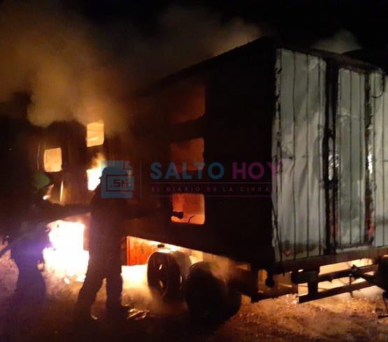 Un casilla sufrió daños totales producto de un incendio en Gahan 